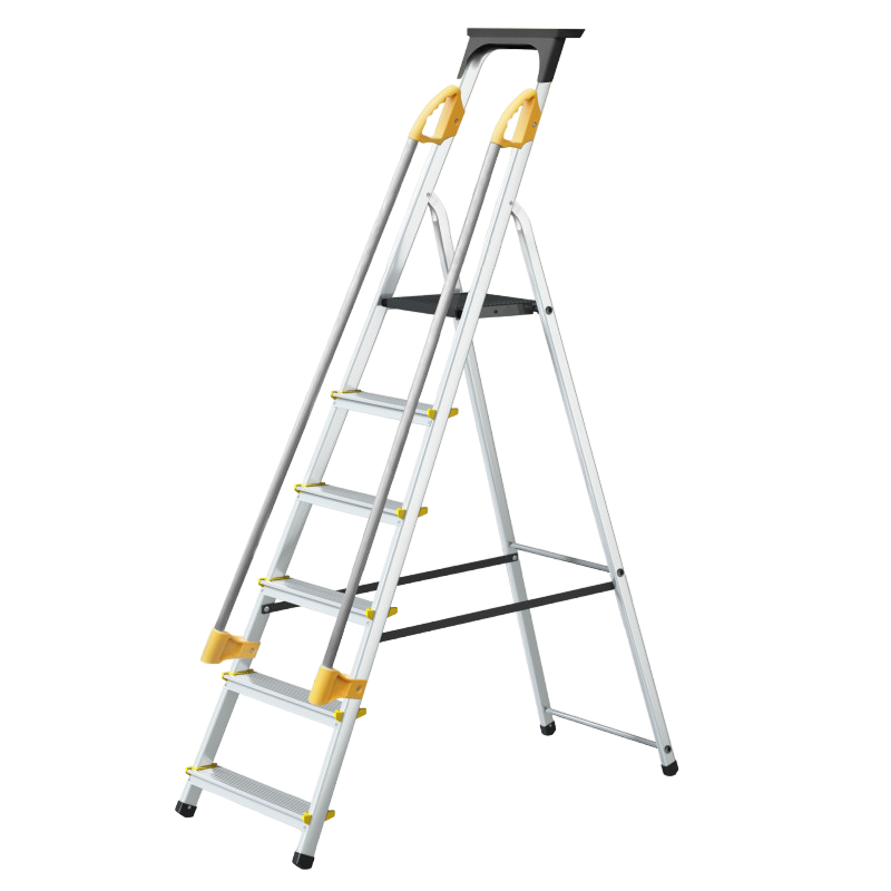Aluminium Safety Platform Steps with Tool Tray with FREE UK Delivery